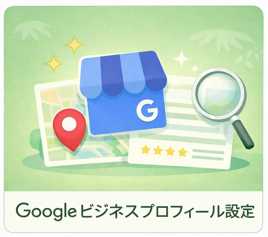 Googleビジネスプロフィール設定のお申し込み案内画像